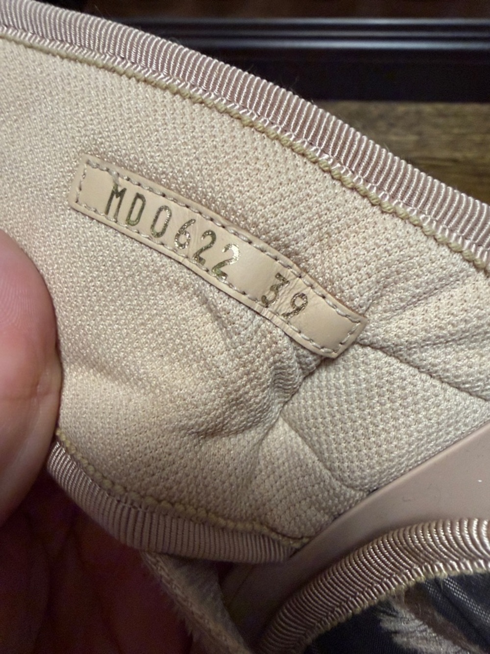 Dior Beige and Pink Camouflage Logo Slide Sandals - Picture 3 of 4